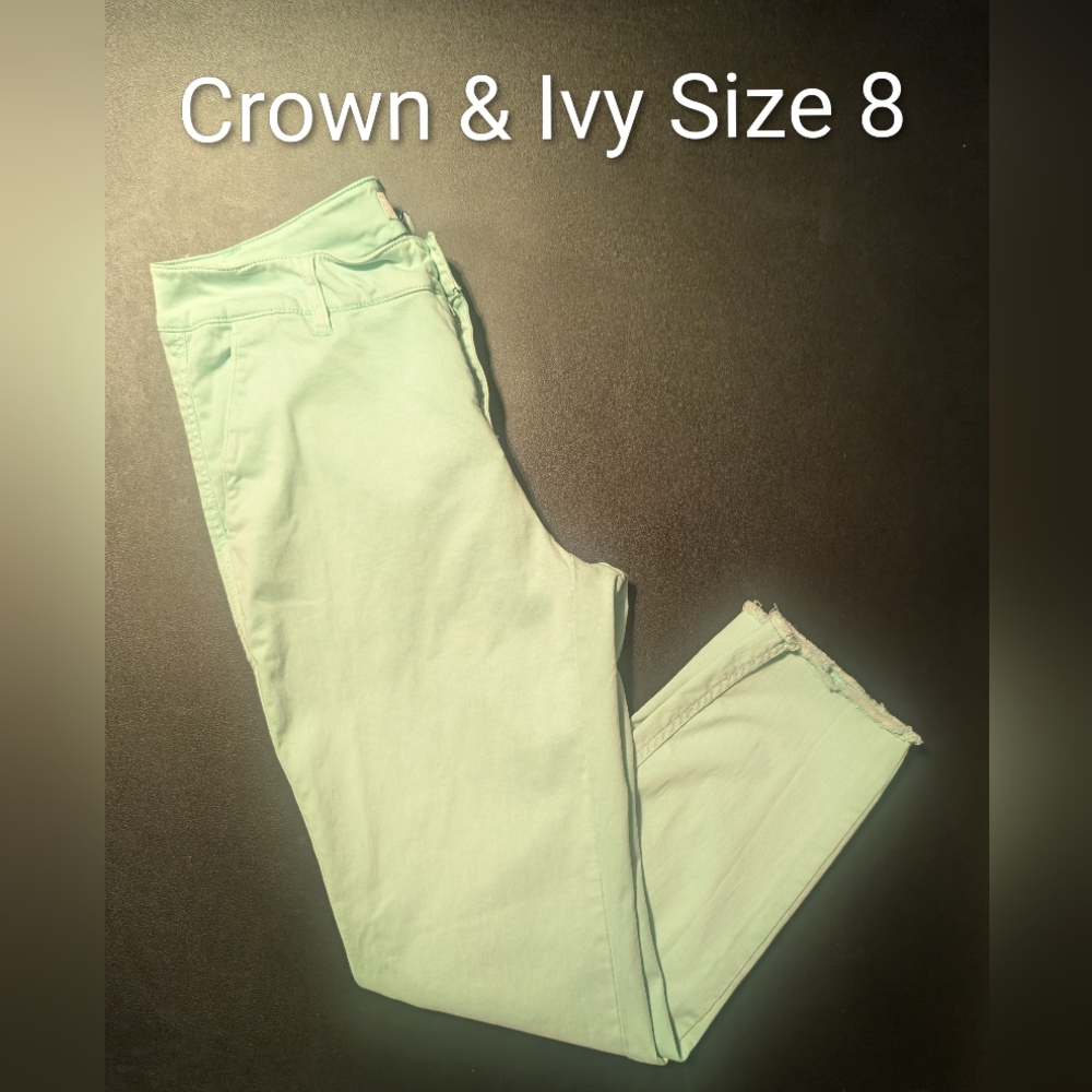 Crown & Ivy Light Green Trousers